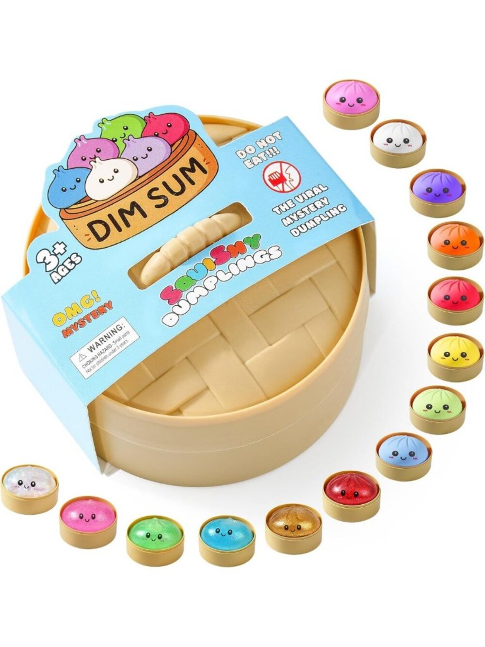 Squishy Dumpling Toy Mystery Box - Random Color, Fun Stress Relief Desk Toy